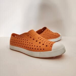 NATIVE SHOES Jefferson CLASSIC Orange Lightweight Slip On Big Kids|Juniors‎ 4